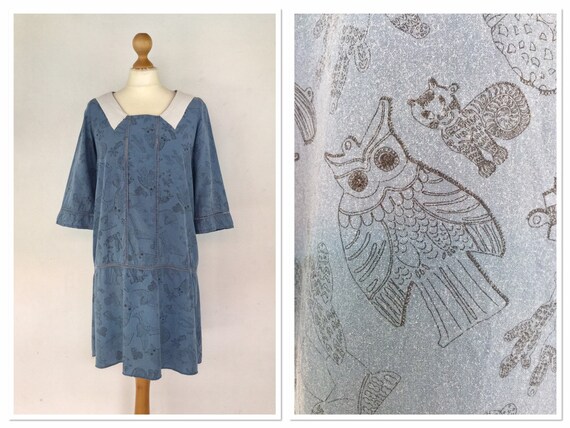 blue animal print dress uk