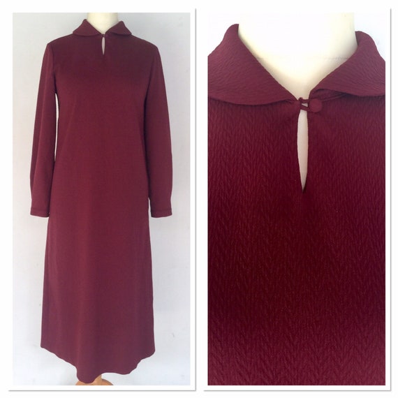burgundy long dress uk