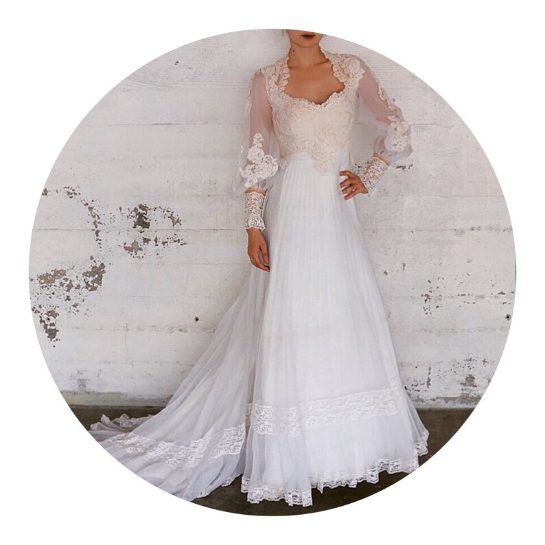 Vintage Wedding Dress Etsy