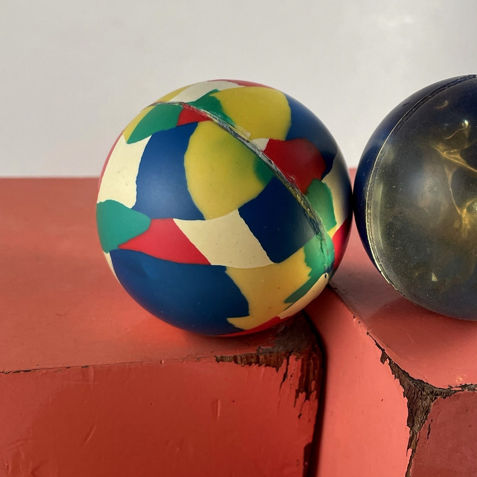 Assorted Vintage Rubber Balls Set of 4 Bouncy Balls Etsy