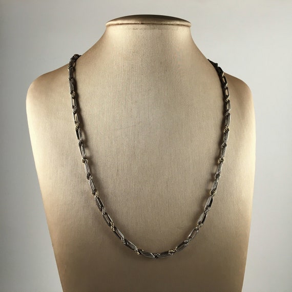 OroAmerica 14k Gold & 925 Sterling Silver Choker N