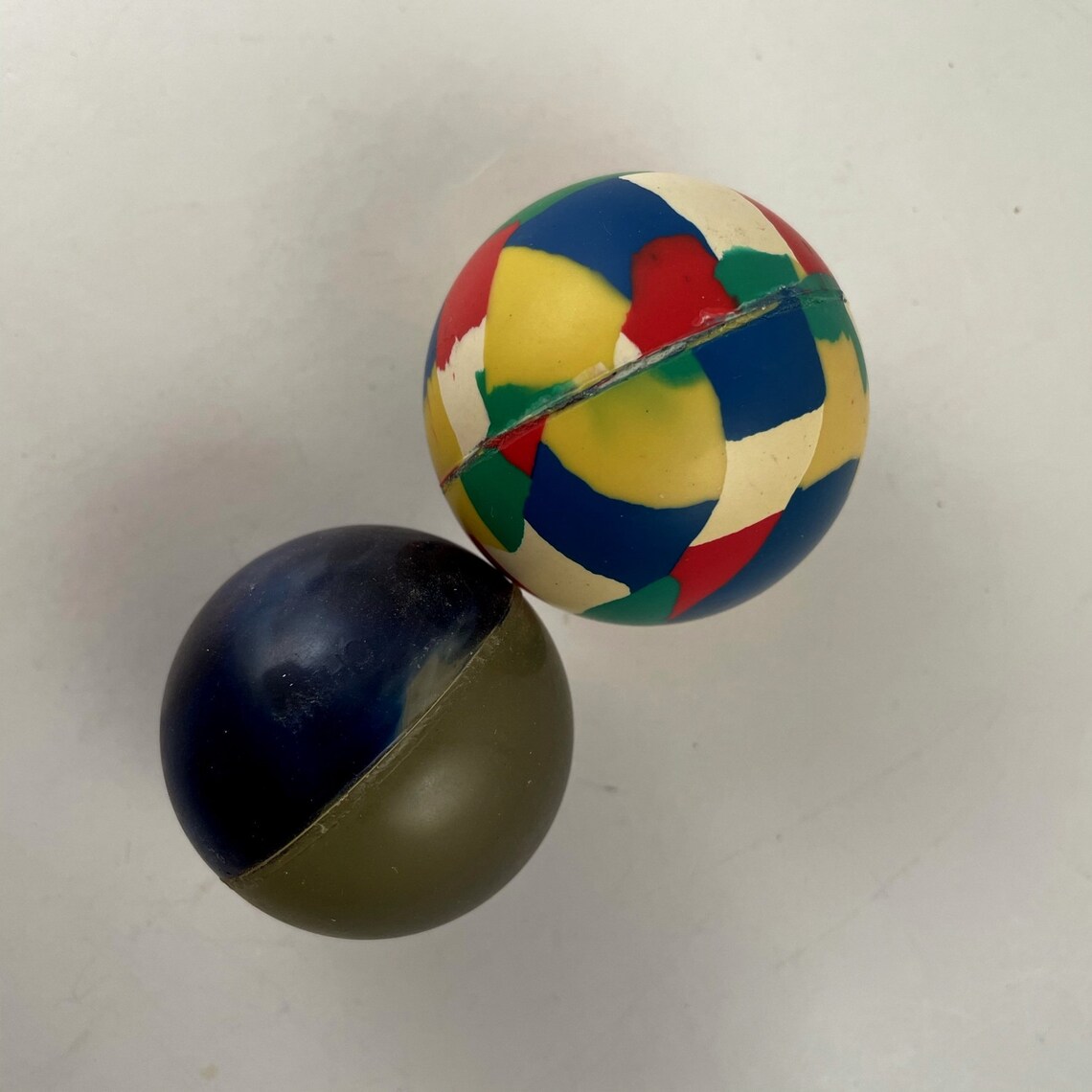 Assorted Vintage Rubber Balls Set of 4 Bouncy Balls Etsy
