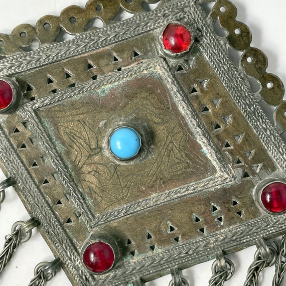 Bedouin Silver Body Jewelry, Tekke Turkmen Amulet… - image 4