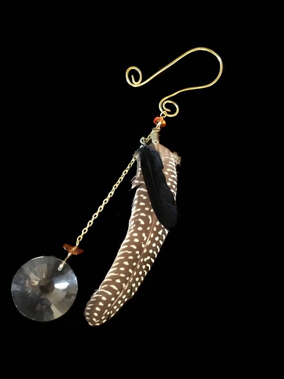Car Bling Rear View Mirror Decoration Car Decor Feather And Etsy