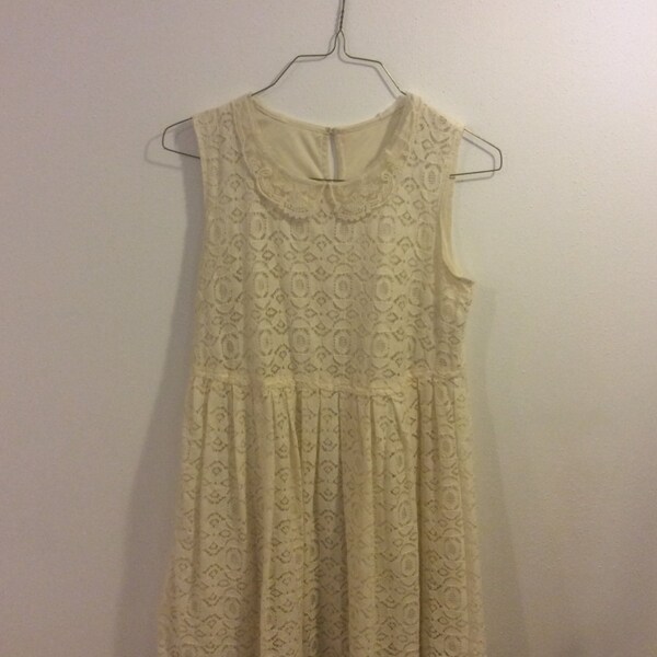 Vintage Lacey Cream Dress