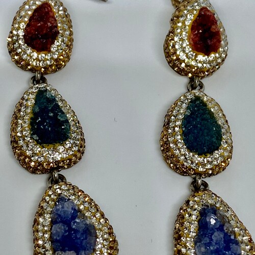 Druzy shops statement earrings