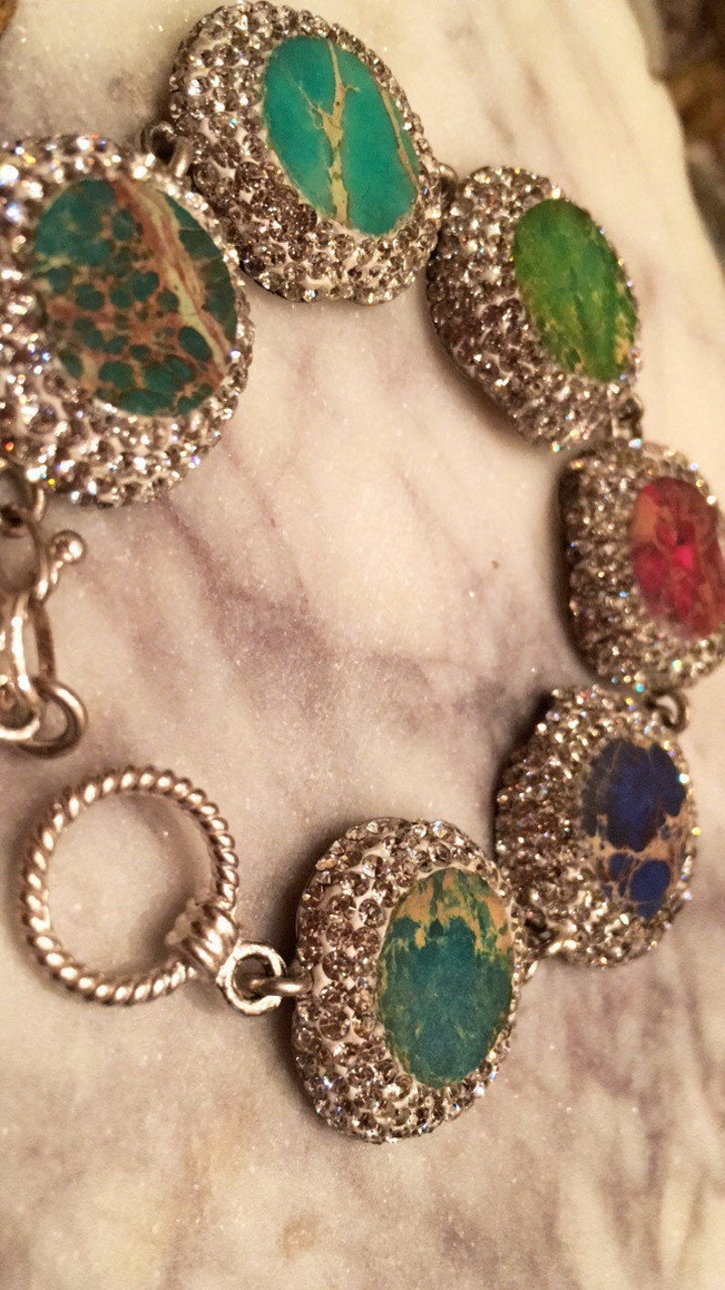 Multi gemstone bracelet
