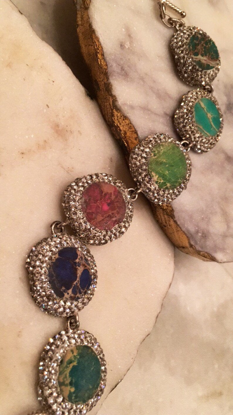 Multi gemstone bracelet