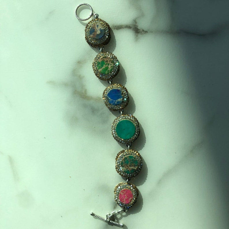 Multi gemstone bracelet