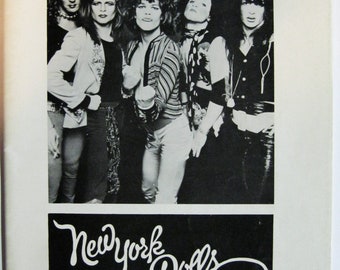RARE "NEW York DOLLS" uk fanzine ! Only 500 copies in existence! 100% Original, Not a Reprint