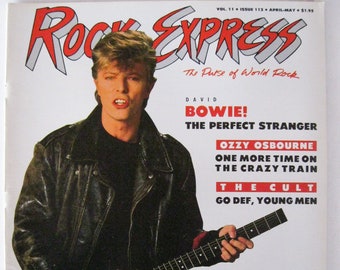 ROCK Express Magazine David Bowie April 1987