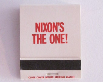 1968 NIXON MATCHBOOK! UNUSED- FREe SHIPPiNG