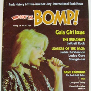 Bomp Magazine 1976 BOMP! GIRLS! GIRLS! Girls! - Etsy