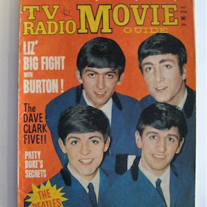 1964 THE BEATLES Tv RaDIO MoVIE Guide MAGAZINE