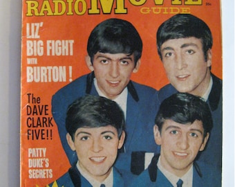1964 THE BEATLES Tv RaDIO MoVIE Guide MAGAZINE