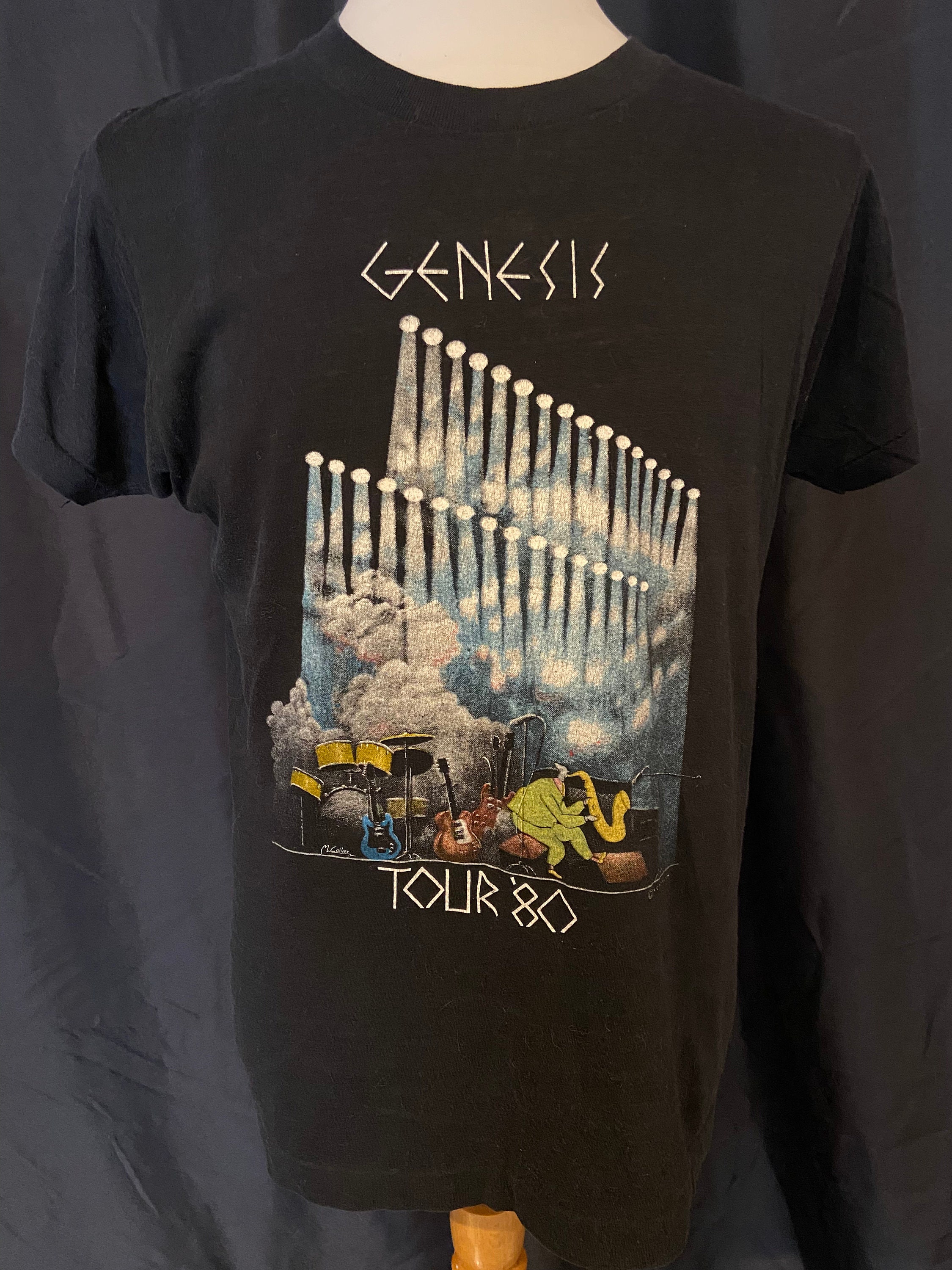 Vintage GENESIS 1980 Concert Tour T-shirt - Etsy