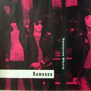RAMONES PROMO POSTER From Ramones Mania Album