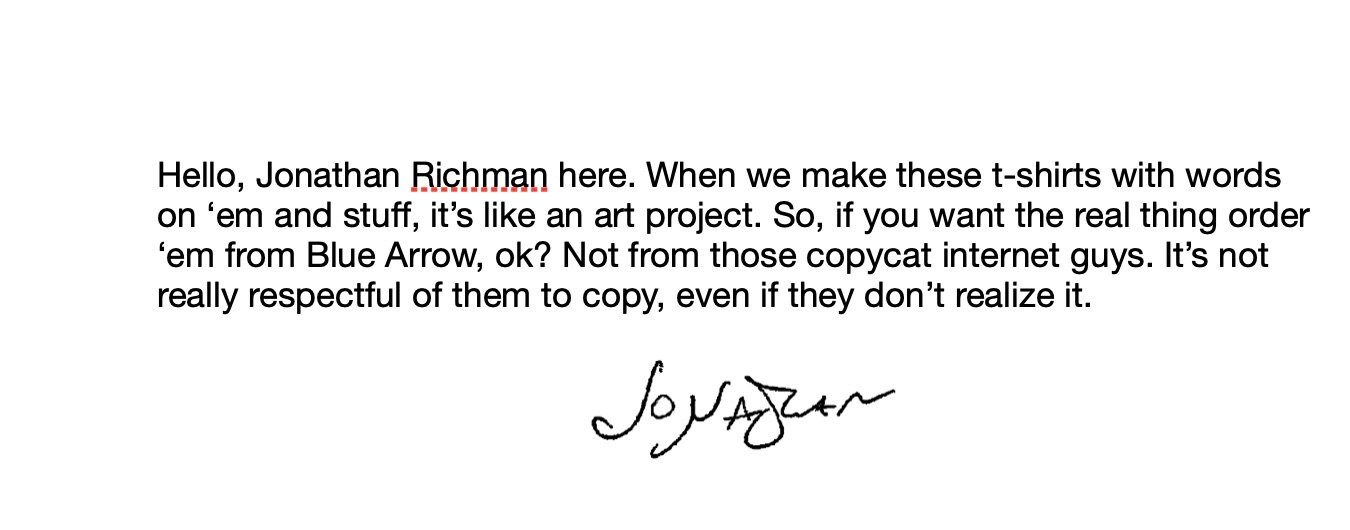 JONATHAN RICHMAN 