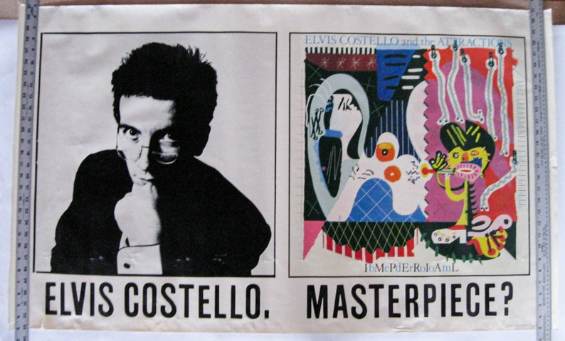 ELVIS COSTELLO Imperial Bedroom Promotional Poster shops Large