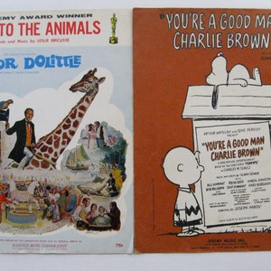 CHARLIE BROWN & Dr. DOLITTLE Sheet Music