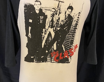 Vintage THE CLASH double sided baseball tee shirt 1970s