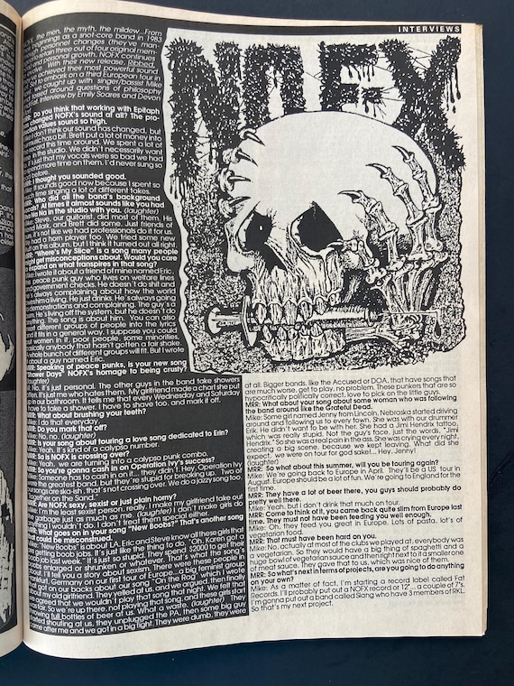 MAXIMUM Rocknroll Punk Zine Lot Issues #30, 32, 33, 34, 73