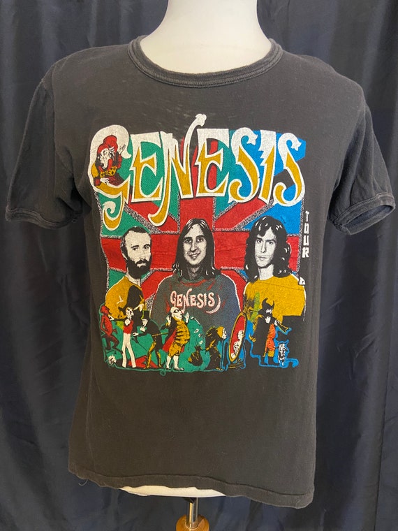 RARE vintage GENESIS 1980s unofficial tour tee sh… - image 1