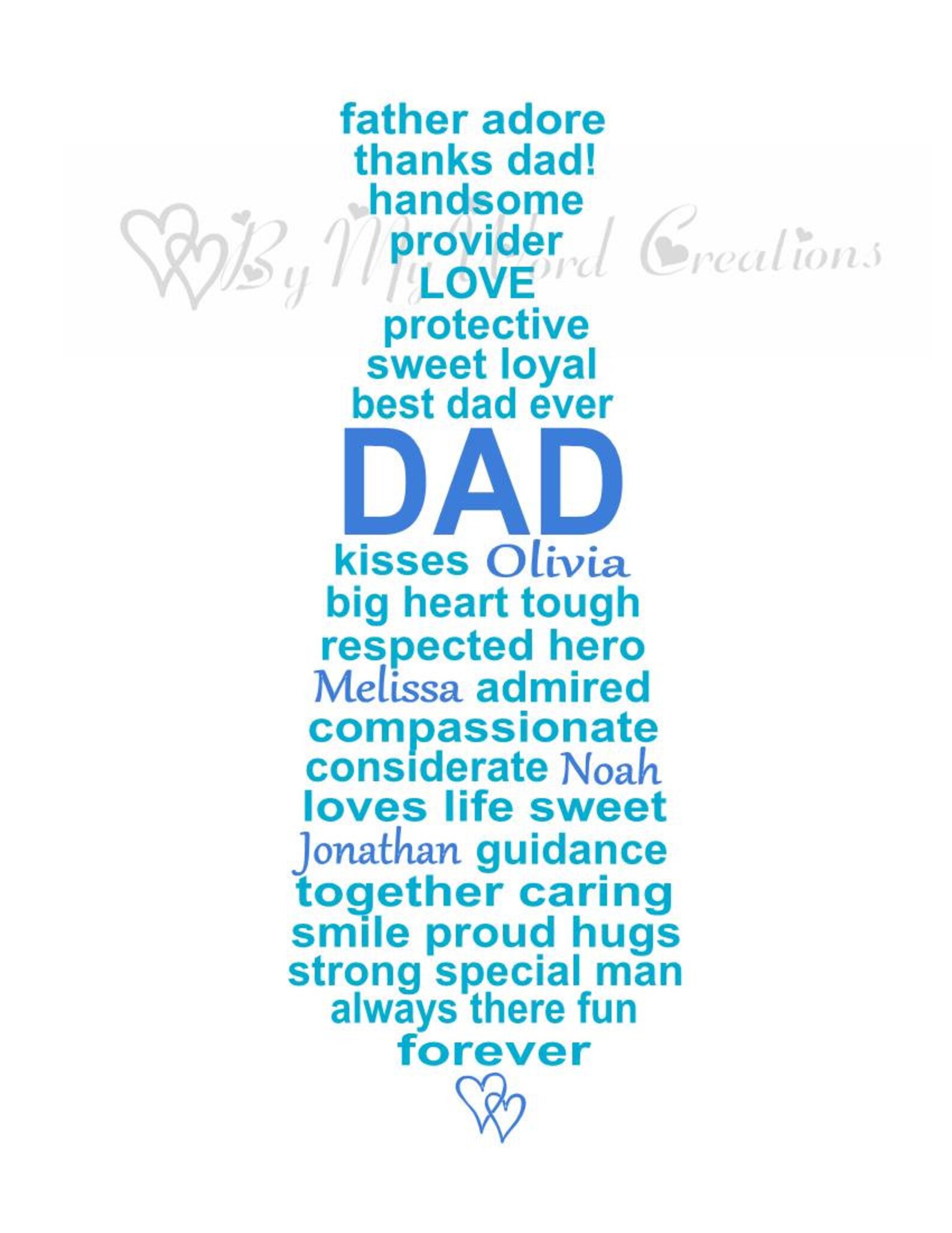 Personalized Necktie Word Art Tie Word Art Necktie Wall Art Etsy