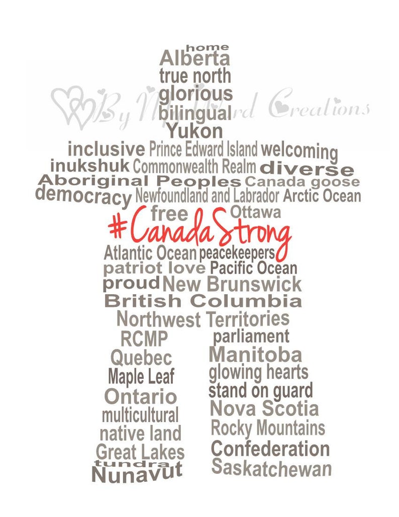 Canada Inukshuk Word Art Canada Wall Art Indigenous Word Etsy
