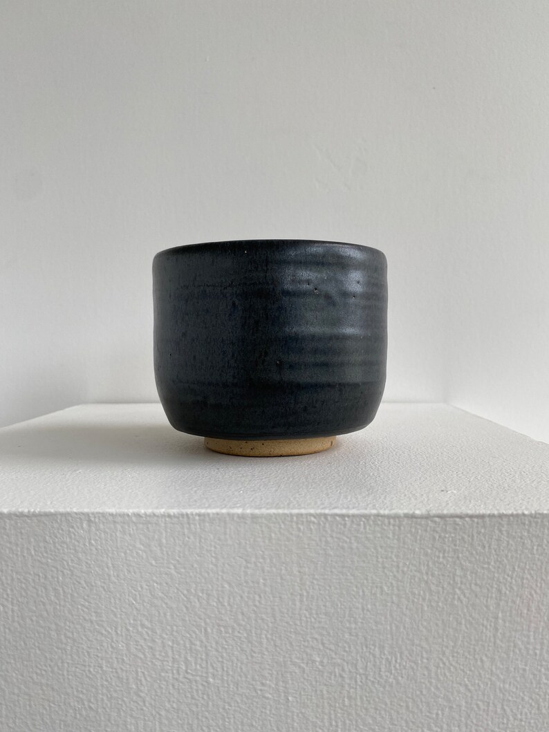 handmade black ceramic bowl image 3