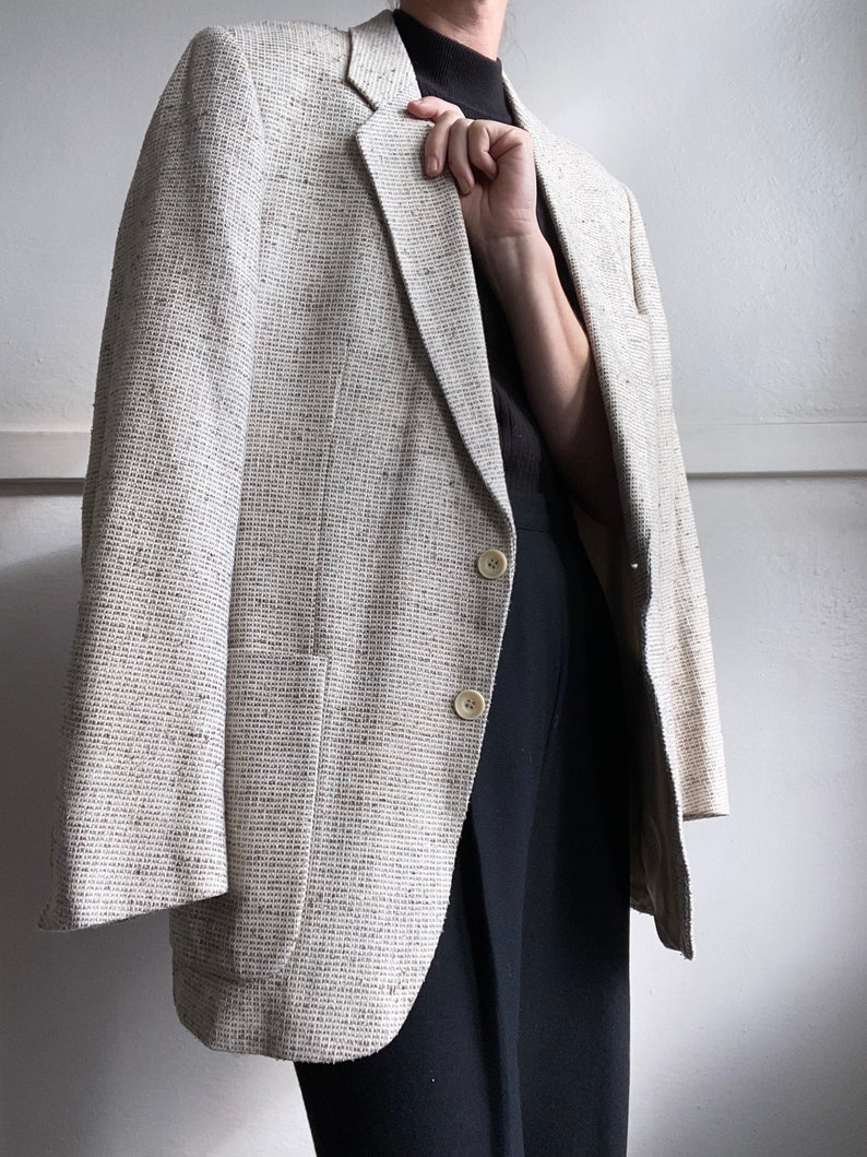 vintage woven menswear blazer image 3