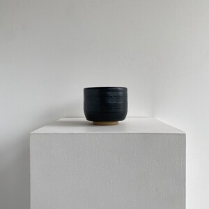 handmade black ceramic bowl image 4