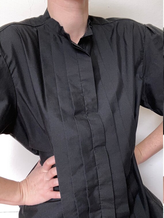 pleated poet sleeve blouse size large - image 5