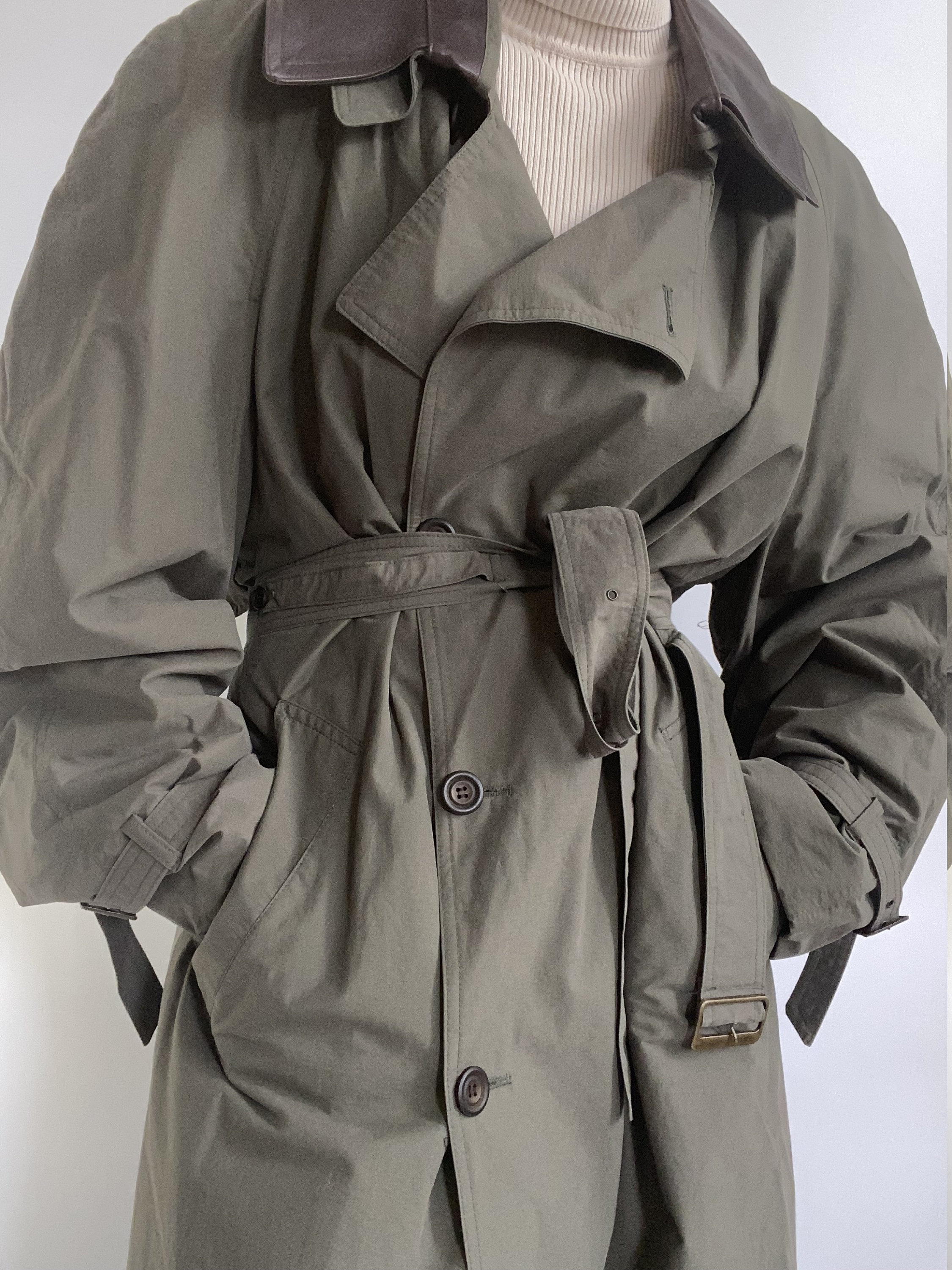 Olive Green Raincoat - Etsy