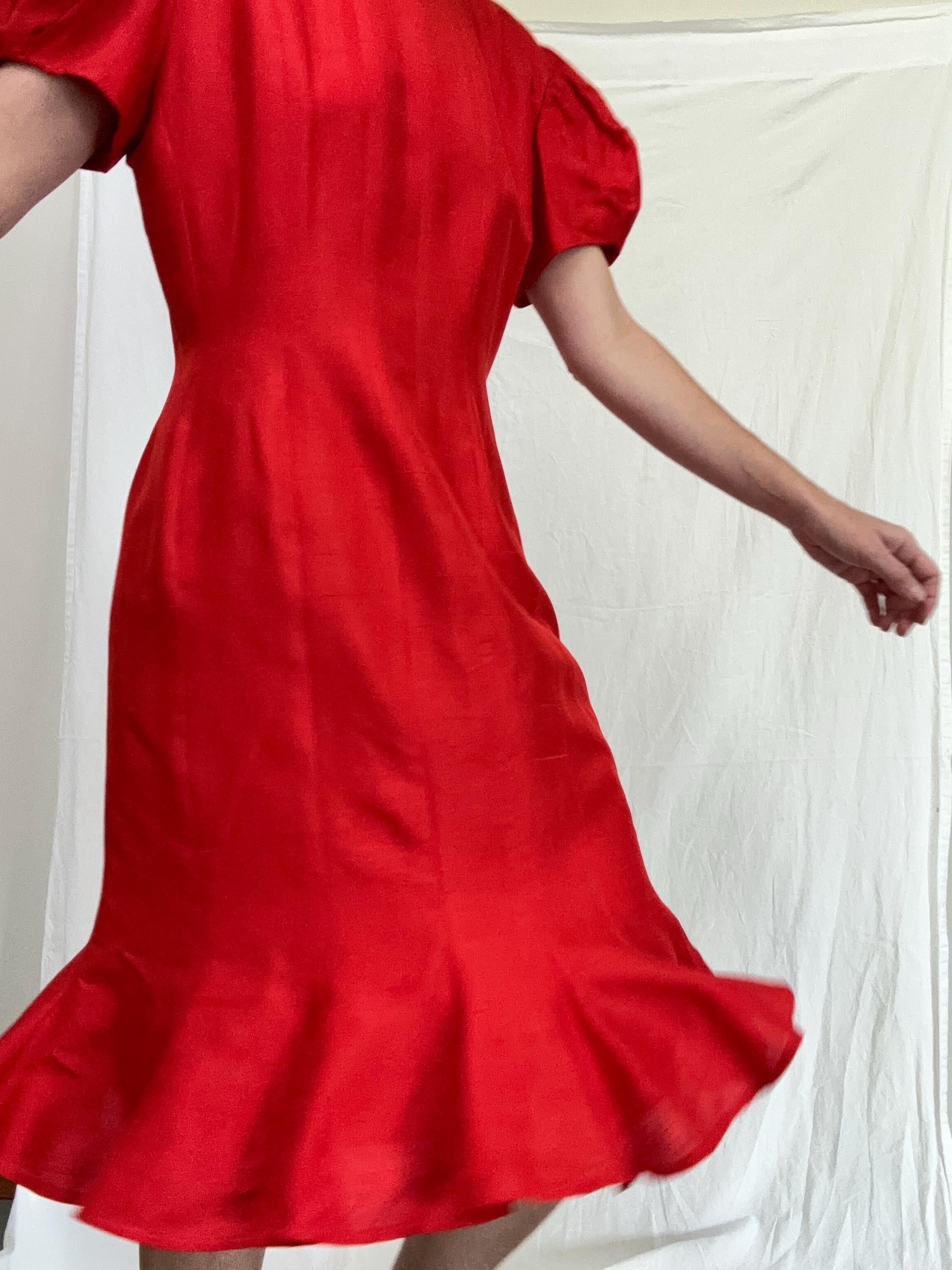Tomato Red Dresses - Etsy