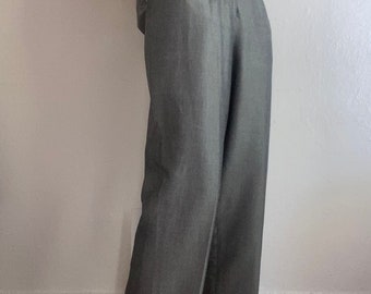 vintage grey high waisted trousers women's size US  8