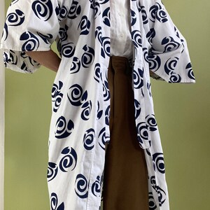 vintage cotton kimono robe image 2