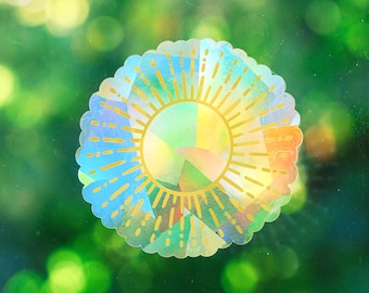 Suncatcher | Sunshine Window Cling | Cancer Research Donation | Rainbow Maker Prism Decal