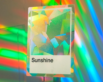 Sunshine Suncatcher | Sun Catcher Window Sticker | Rainbow Maker Window Decal Prism