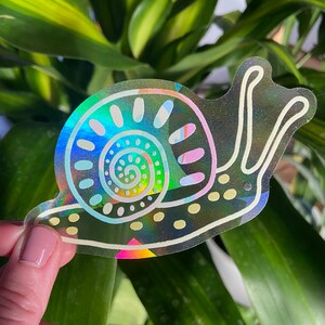 Rainbow Snail Suncatcher Window Decal Sun catcher Sticker Rainbow Prism Sticker image 5