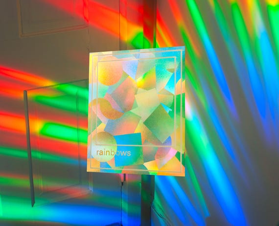 Rainbow Frame Suncatcher | Sun Catcher Window Sticker | Rainbow Maker Prism Decal