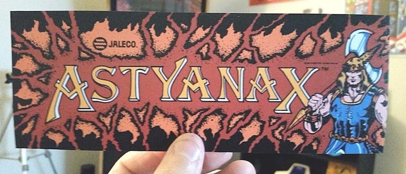 Buy any 3 of my stickers, GET ONE FREE! Astyanax arcade marquee sticker