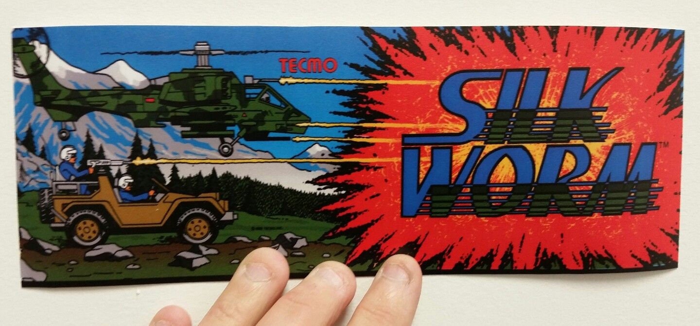 Silkworm arcade marquee sticker. Buy any 3 of my stickers Etsy