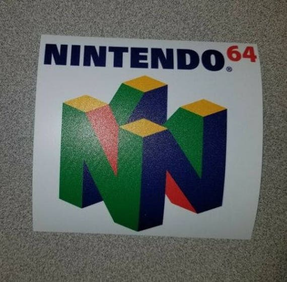 Nintendo 64 Logo Sticker Buy Any 3 Of My Stickers Get One Etsy