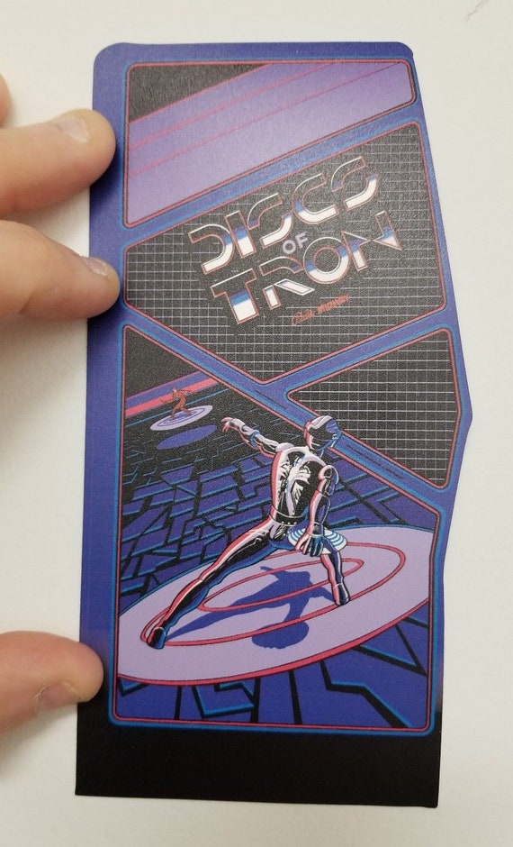 Discs Of Tron Contour Cabinet Side Art Sticker Buy Any 3 Of Etsy