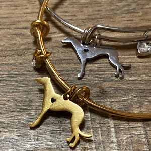 Greyhound bracelet; dog bracelet; dog charm bracelet; greyhound dog charm; greyhound pendant;sof bracelet