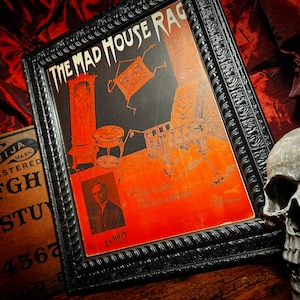 1911 &quot;The Mad House Rag&quot; Framed Sheet Music