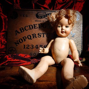 Sinister Shirley Doll - Composition Doll POSSIBLY Shirley Temple