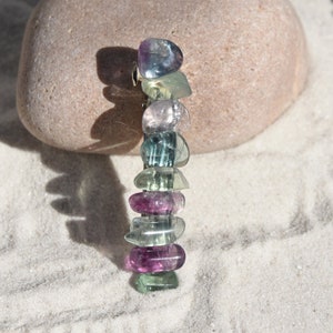 Fluorite French Barrette Hair Clip