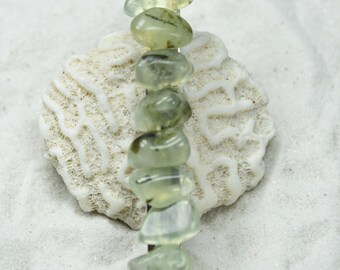 Prehnite with Epidote Stone French Barrette Hair Clip 4" or 100 mm Length